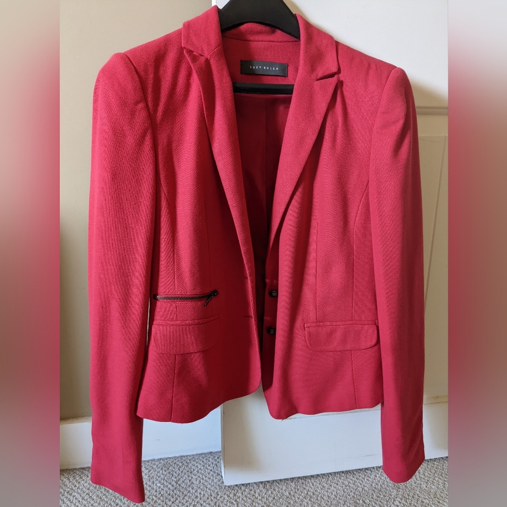 Suzy Shier Red Blazer